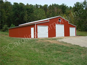 Vertical Roof Carolina Barn Fully Enclosed All Around